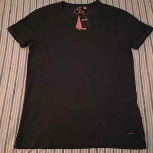 NWT Hugo Boss Troy casual short sleeve Orange label Dark blue T shirt mensLsize